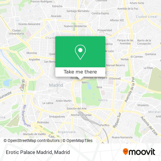 Erotic Palace Madrid map