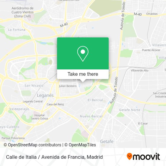 Calle de Italia / Avenida de Francia map