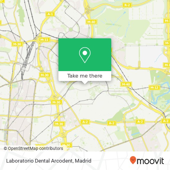 mapa Laboratorio Dental Arcodent