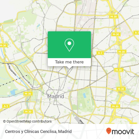mapa Centros y Clínicas Cenclisa