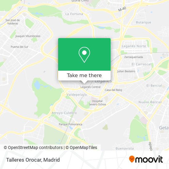 Talleres Orocar map