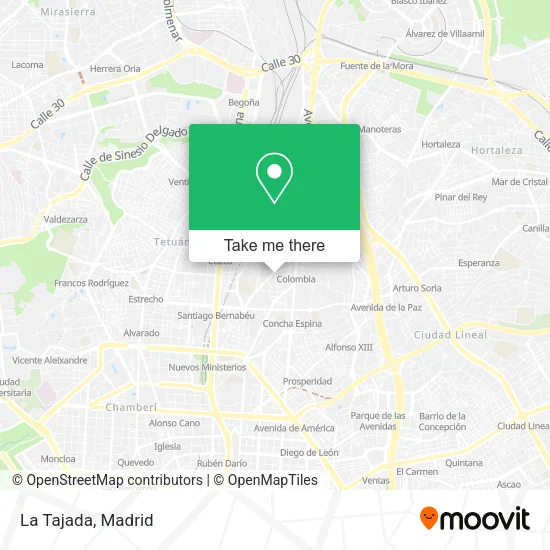La Tajada map