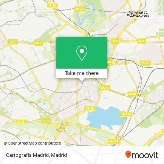 mapa Cartografía Madrid