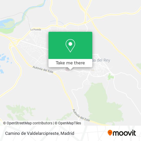 Camino de Valdelarcipreste map