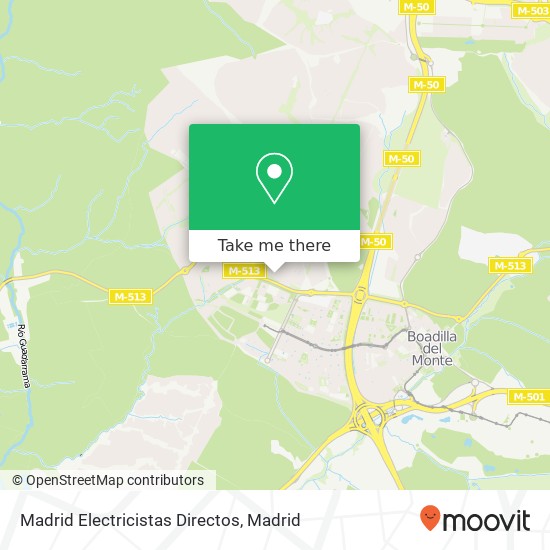 mapa Madrid Electricistas Directos