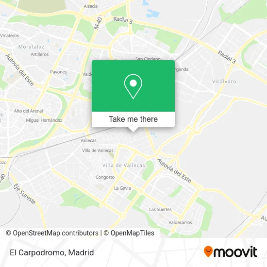 El Carpodromo map