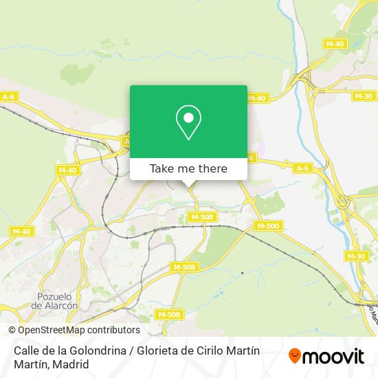 Calle de la Golondrina / Glorieta de Cirilo Martín Martín map