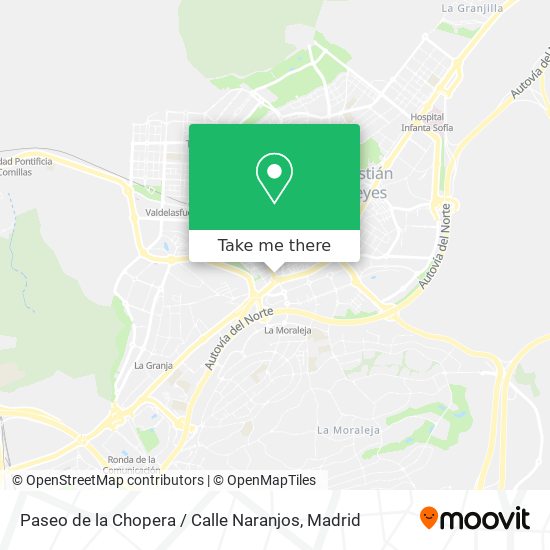 Paseo de la Chopera / Calle Naranjos map