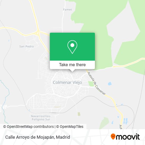 Calle Arroyo de Mojapán map