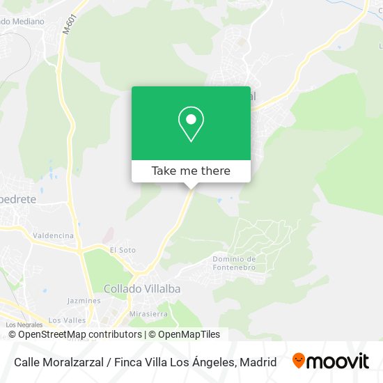 Calle Moralzarzal / Finca Villa Los Ángeles map