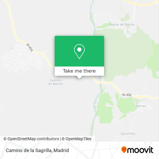 mapa Camino de la Sagrilla