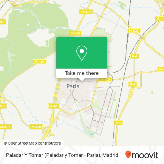 mapa Paladar Y Tomar (Paladar y Tomar - Parla)