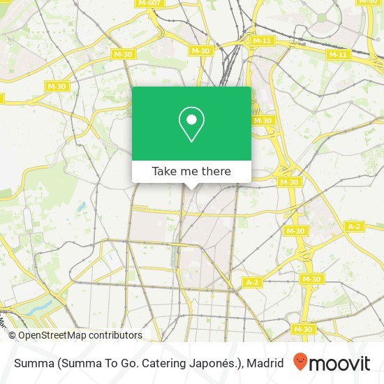 Summa (Summa To Go. Catering Japonés.) map