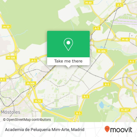 mapa Academia de Peluqueria Mim-Arte