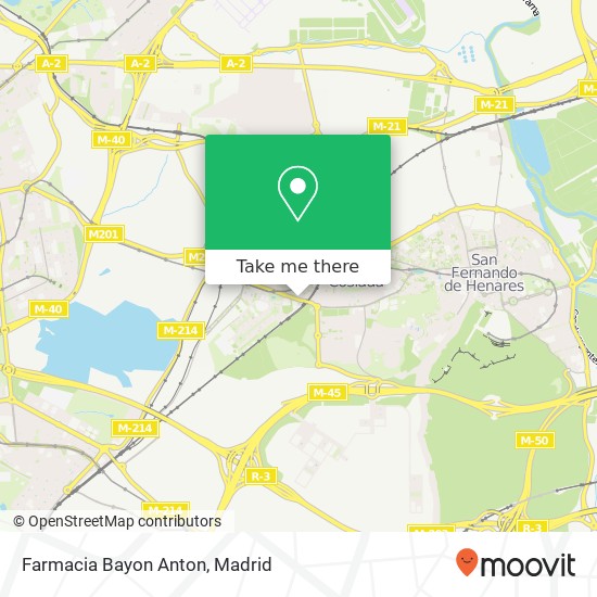 Farmacia Bayon Anton map