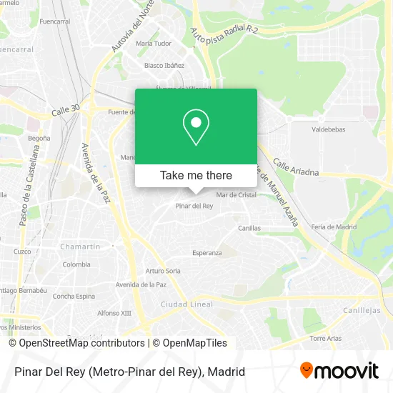 Pinar Del Rey (Metro-Pinar del Rey) map