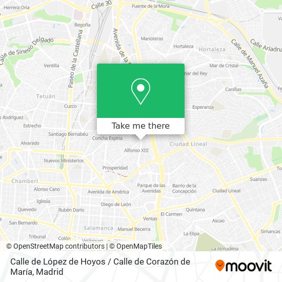 Calle de López de Hoyos / Calle de Corazón de María map