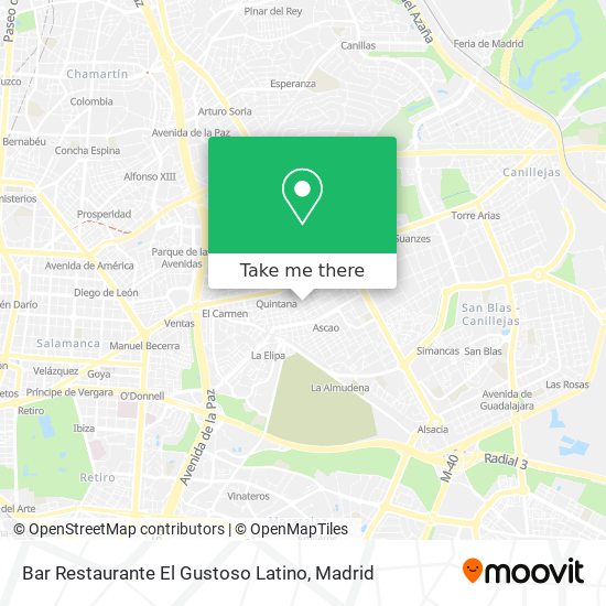 Bar Restaurante El Gustoso Latino map