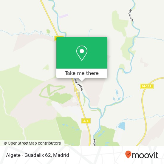 Algete - Guadalix 62 map