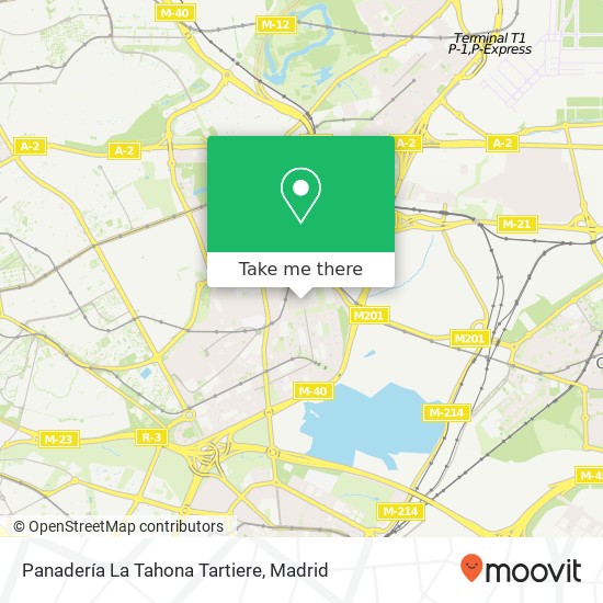 Panadería La Tahona Tartiere map