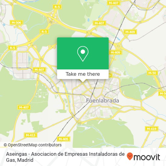 mapa Aseingas - Asociacion de Empresas Instaladoras de Gas