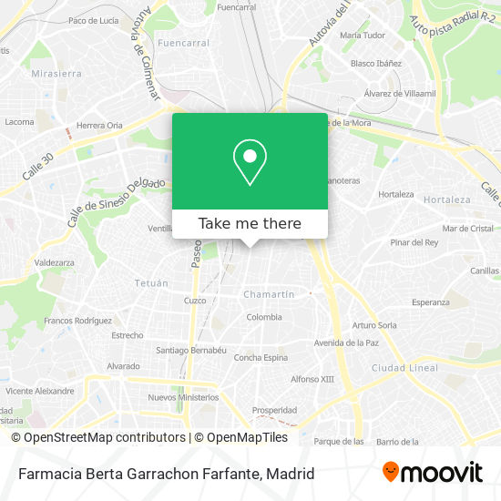 Farmacia Berta Garrachon Farfante map