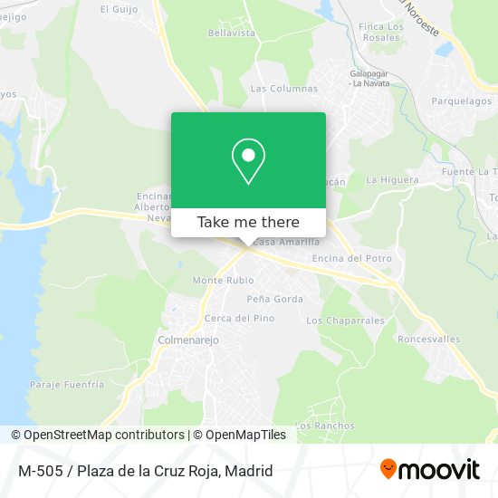 M-505 / Plaza de la Cruz Roja map