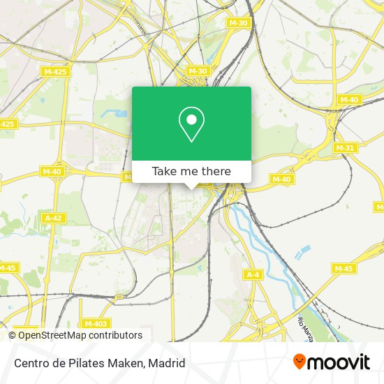 Centro de Pilates Maken map