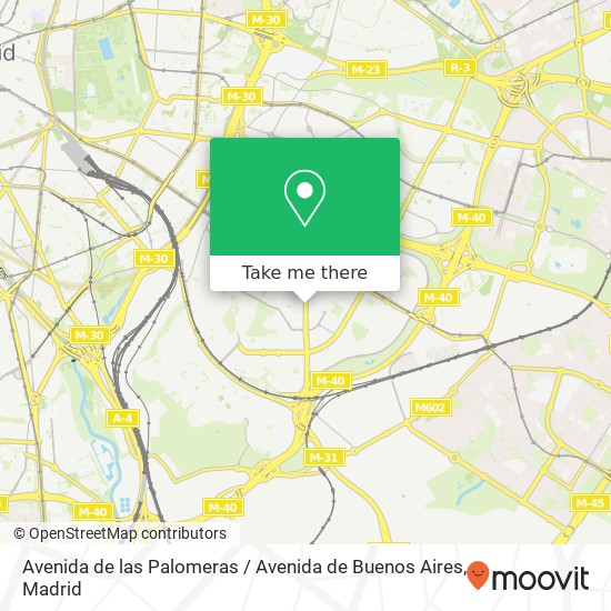 Avenida de las Palomeras / Avenida de Buenos Aires map