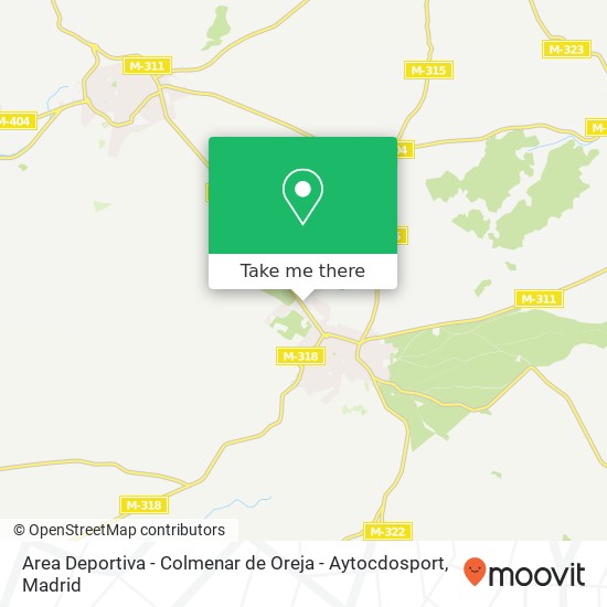 Area Deportiva - Colmenar de Oreja - Aytocdosport map