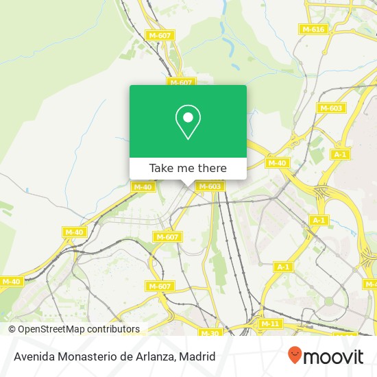 Avenida Monasterio de Arlanza map