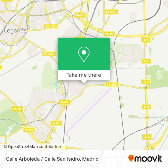 Calle Arboleda / Calle San Isidro map