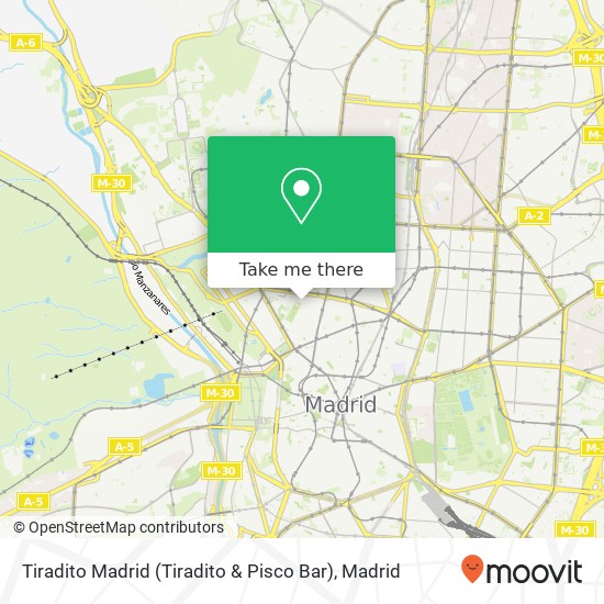 mapa Tiradito Madrid (Tiradito & Pisco Bar)