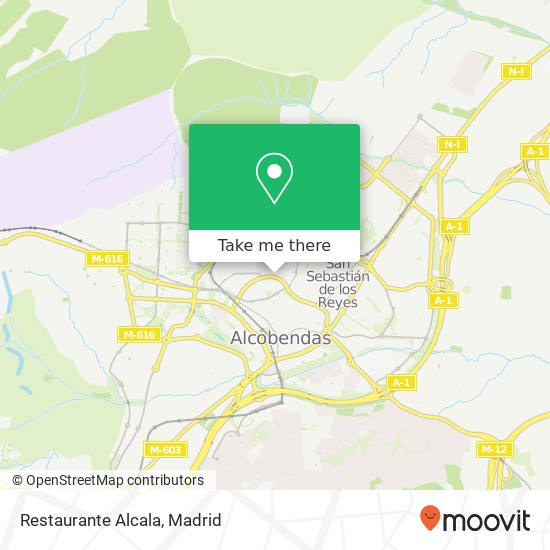 mapa Restaurante Alcala