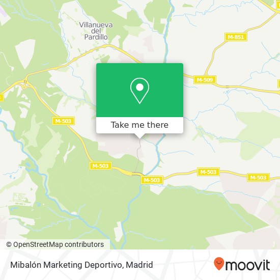 Mibalón Marketing Deportivo map