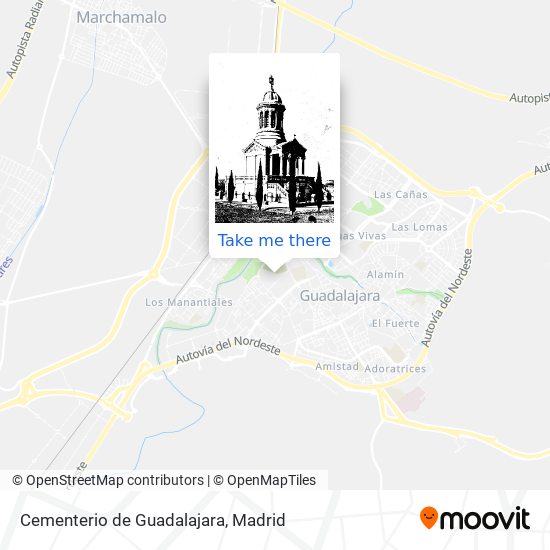 mapa Cementerio de Guadalajara