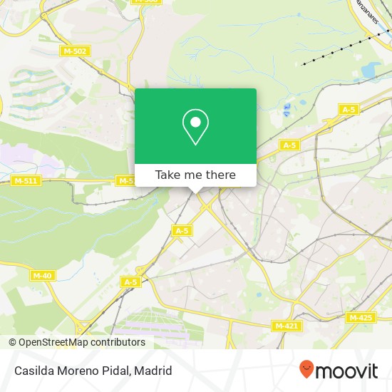 Casilda Moreno Pidal map