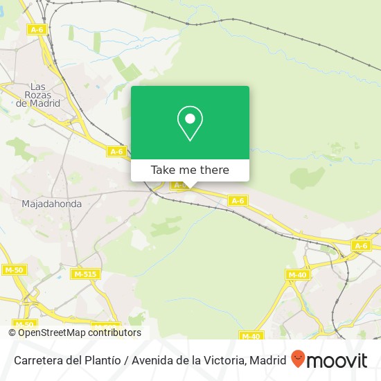 Carretera del Plantío / Avenida de la Victoria map