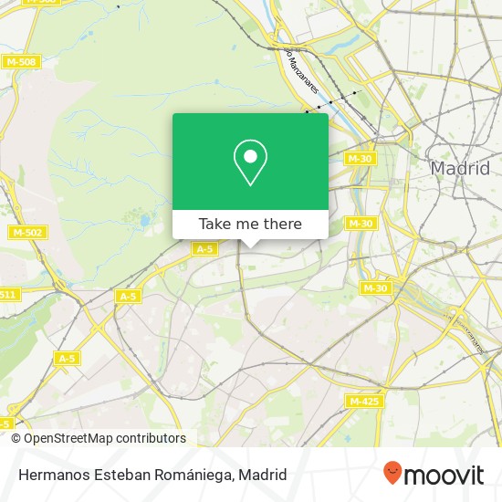 Hermanos Esteban Romániega map