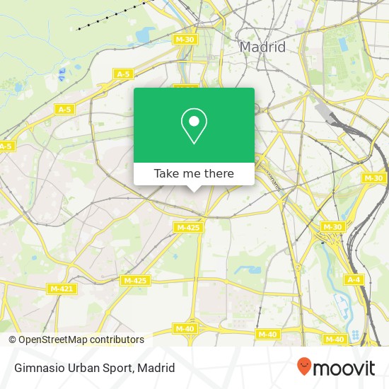 Gimnasio Urban Sport map