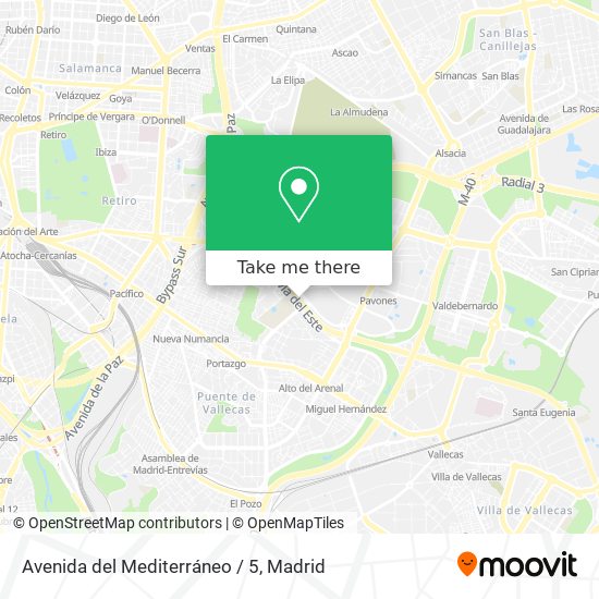 Avenida del Mediterráneo / 5 map