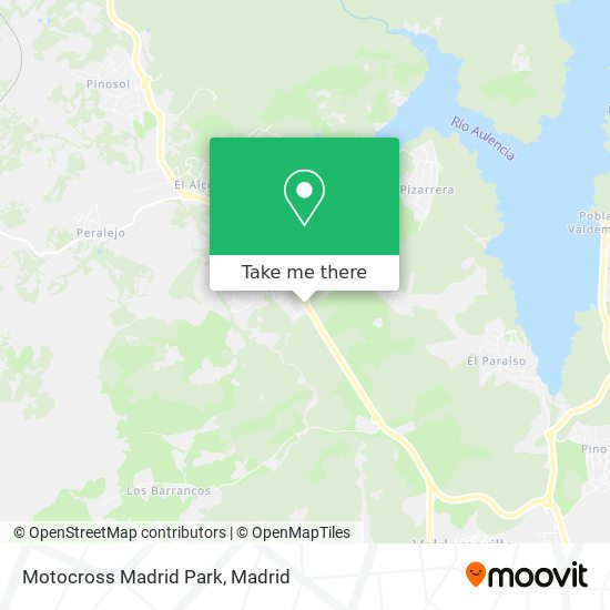 Motocross Madrid Park map