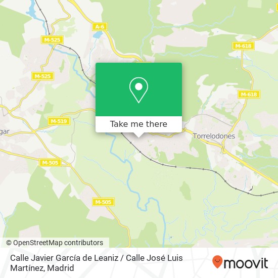 mapa Calle Javier García de Leaniz / Calle José Luis Martínez