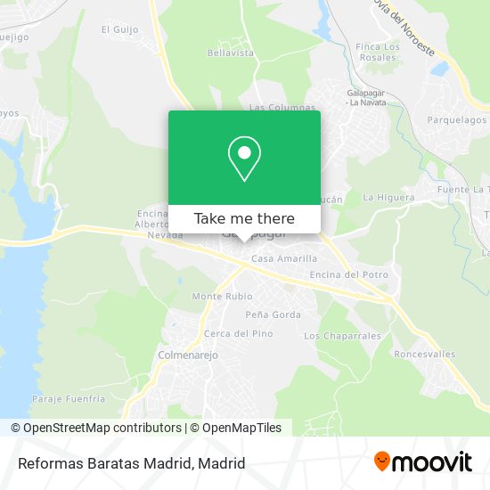 mapa Reformas Baratas Madrid