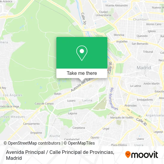 Avenida Principal / Calle Principal de Provincias map
