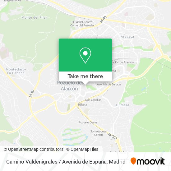 Camino Valdenigrales / Avenida de España map