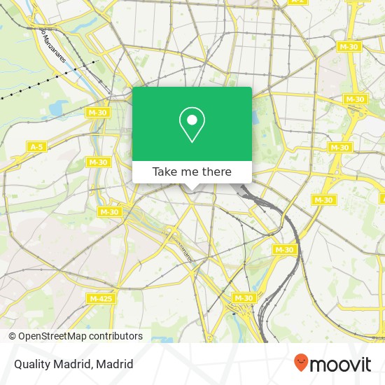 Quality Madrid map