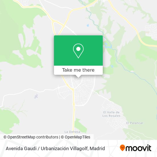 Avenida Gaudi / Urbanización Villagolf map