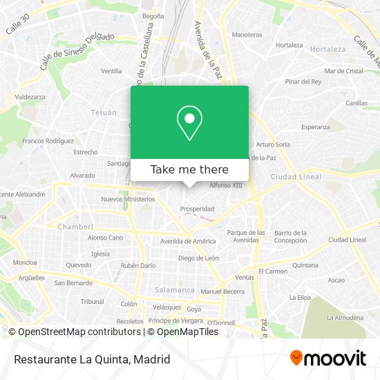 Restaurante La Quinta map