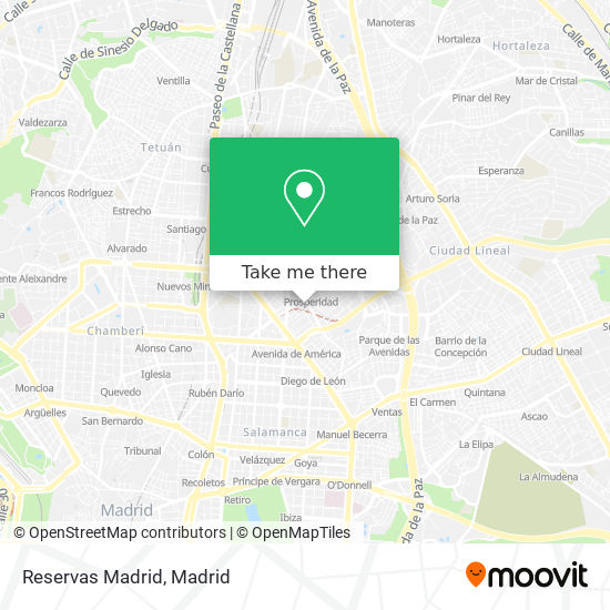 mapa Reservas Madrid